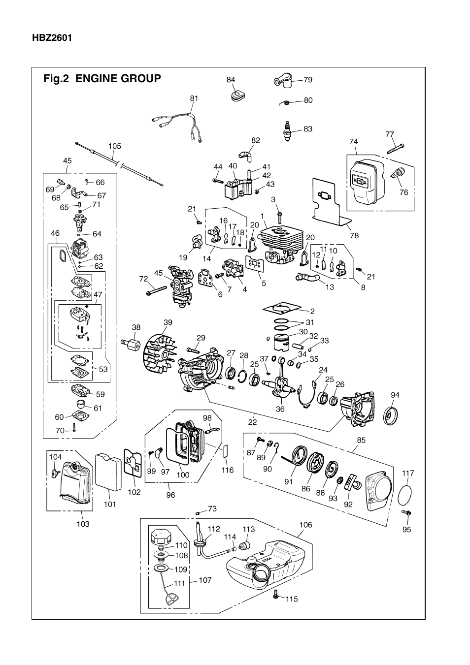 Zenoah HB2302 User Manual | Page 4 / 8