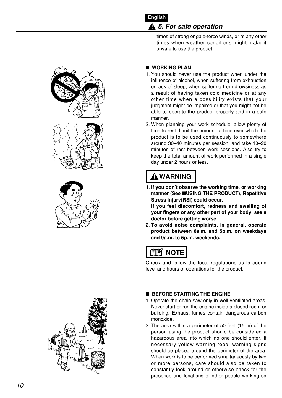Zenoah PSZ2401-CA User Manual | Page 10 / 68