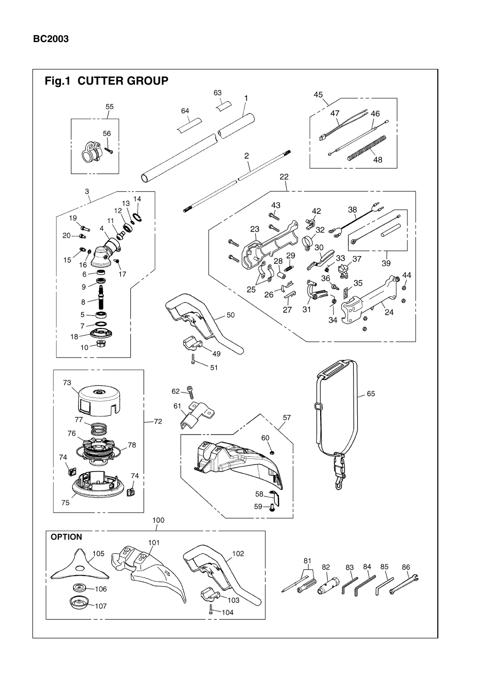 Zenoah BC2003 User Manual | Page 2 / 11