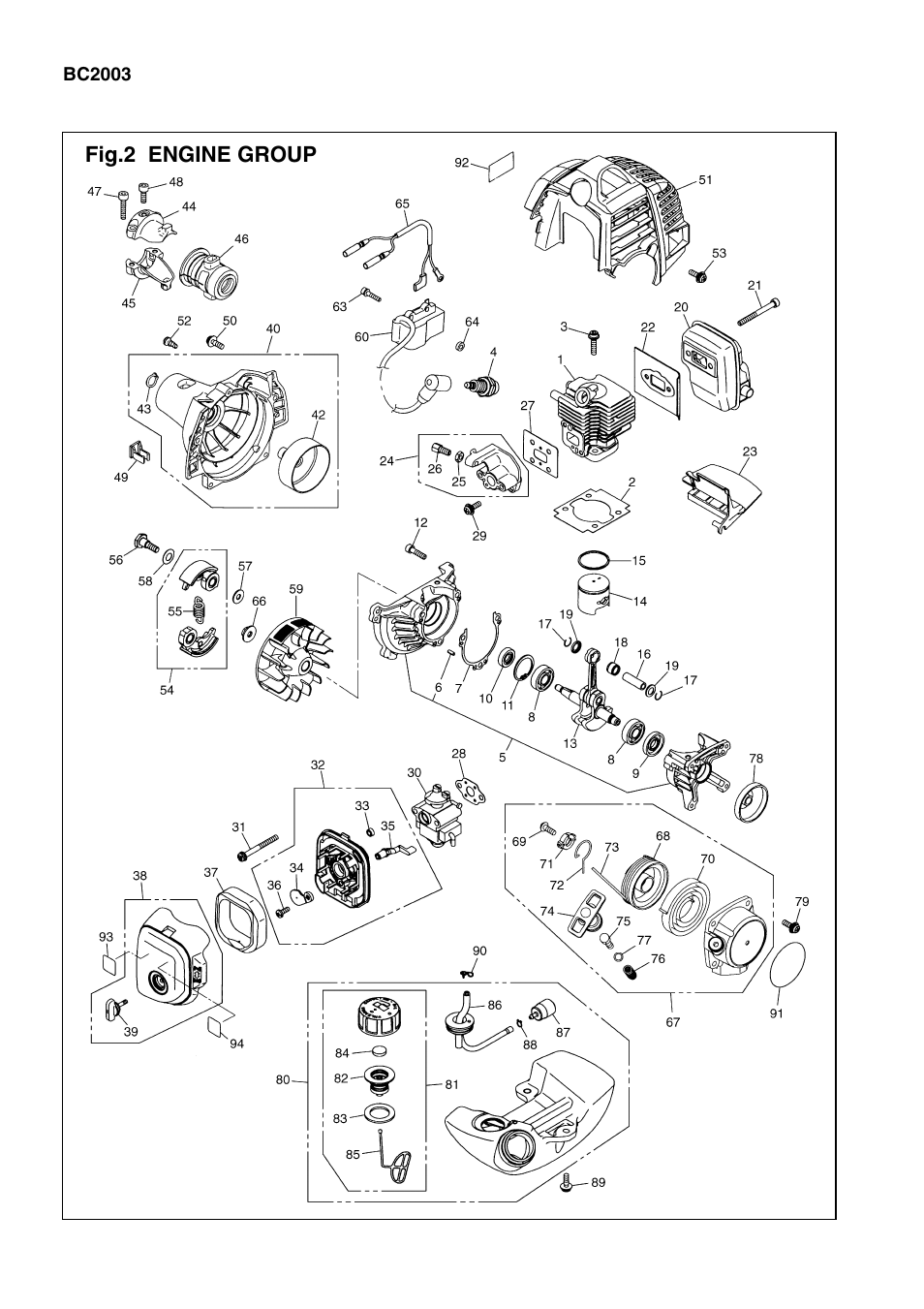 Zenoah BC2003 User Manual | Page 4 / 11