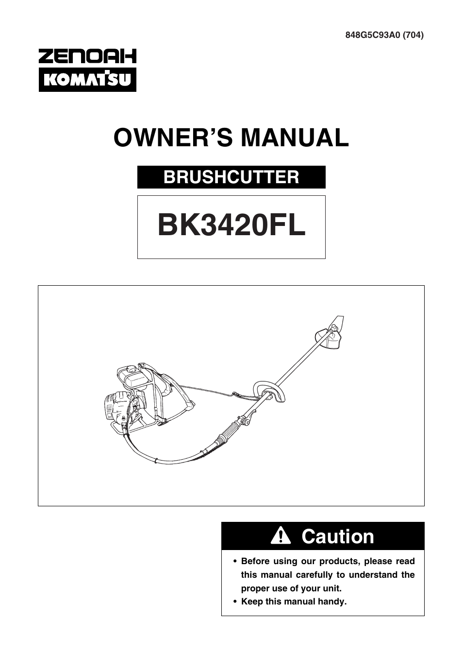 Zenoah BK3420FL-EZ User Manual | 28 pages