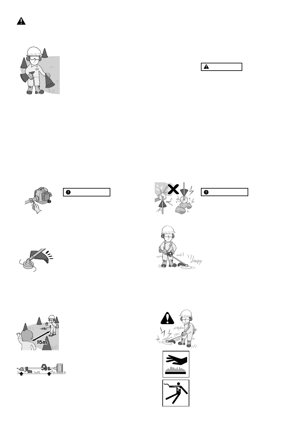For safe operation | Zenoah BCZ3000DW User Manual | Page 6 / 16