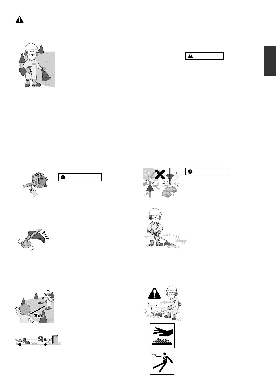 For safe operation | Zenoah TR2001 User Manual | Page 7 / 16