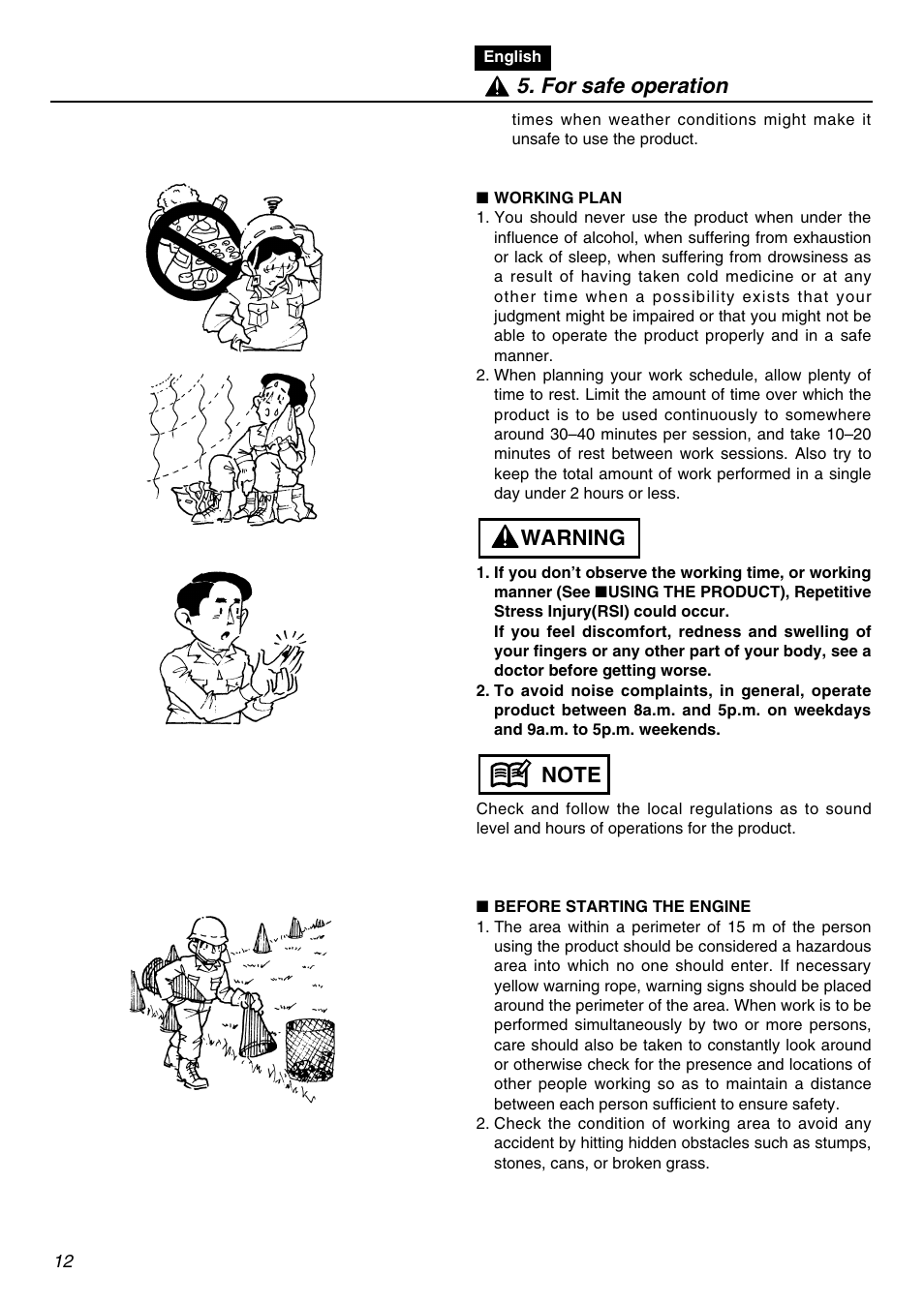 Zenoah SRTZ2401F User Manual | Page 12 / 56