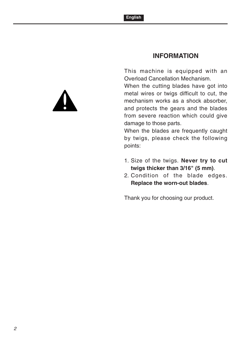Information | Zenoah SRTZ2401F User Manual | Page 2 / 56