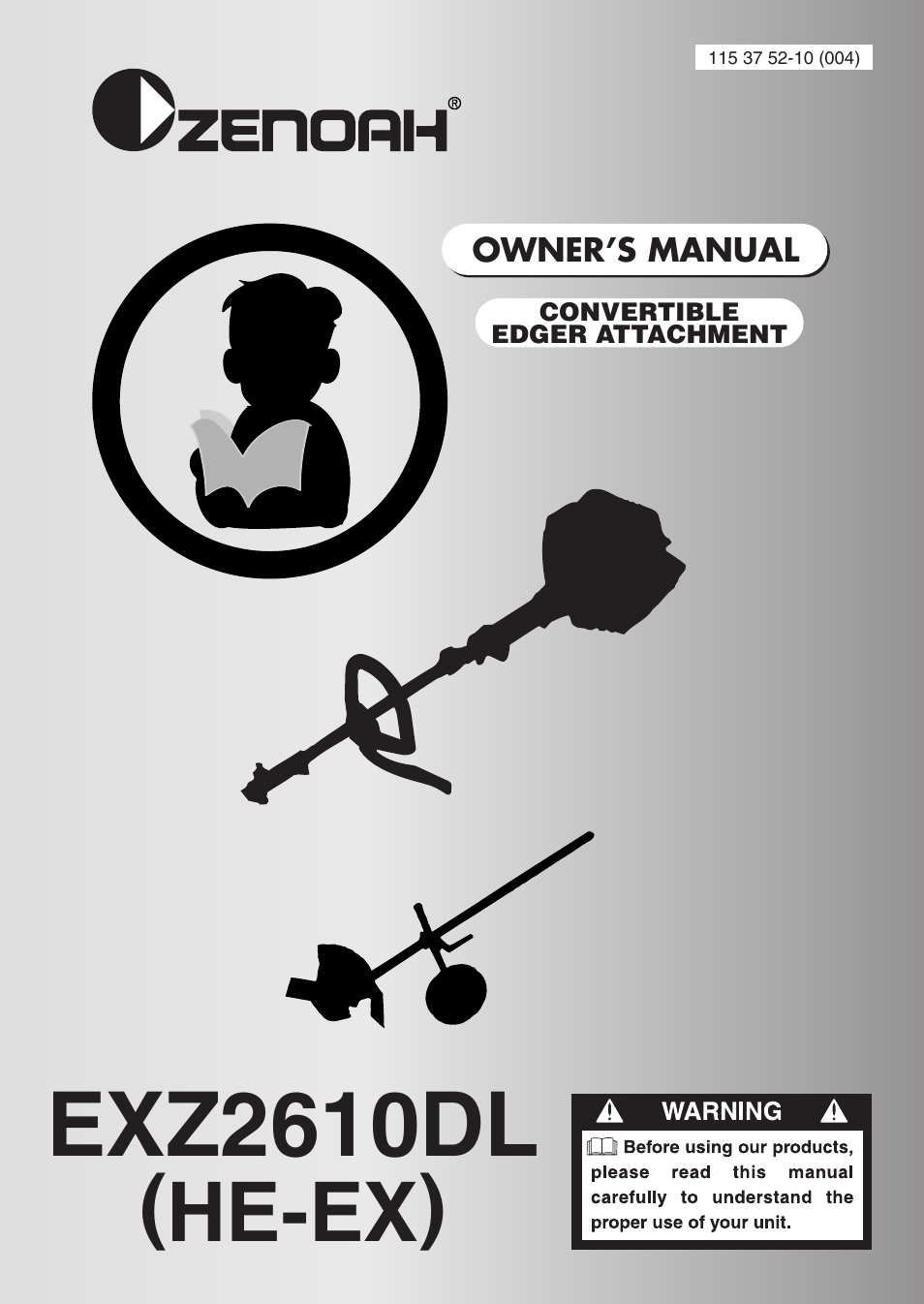 Zenoah EXZ2610DL User Manual | 16 pages