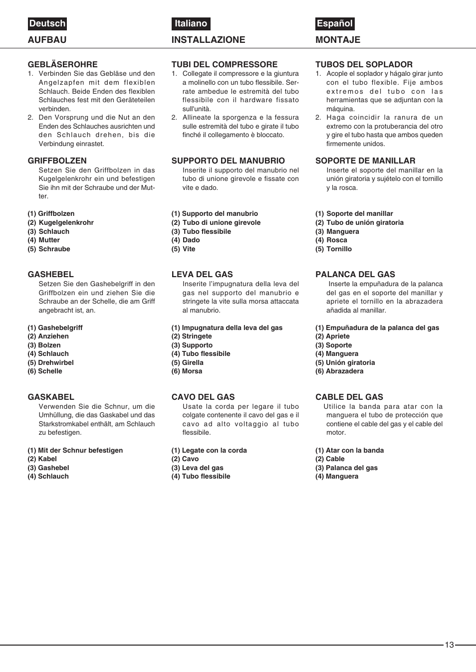 Zenoah EB6200 User Manual | Page 13 / 32