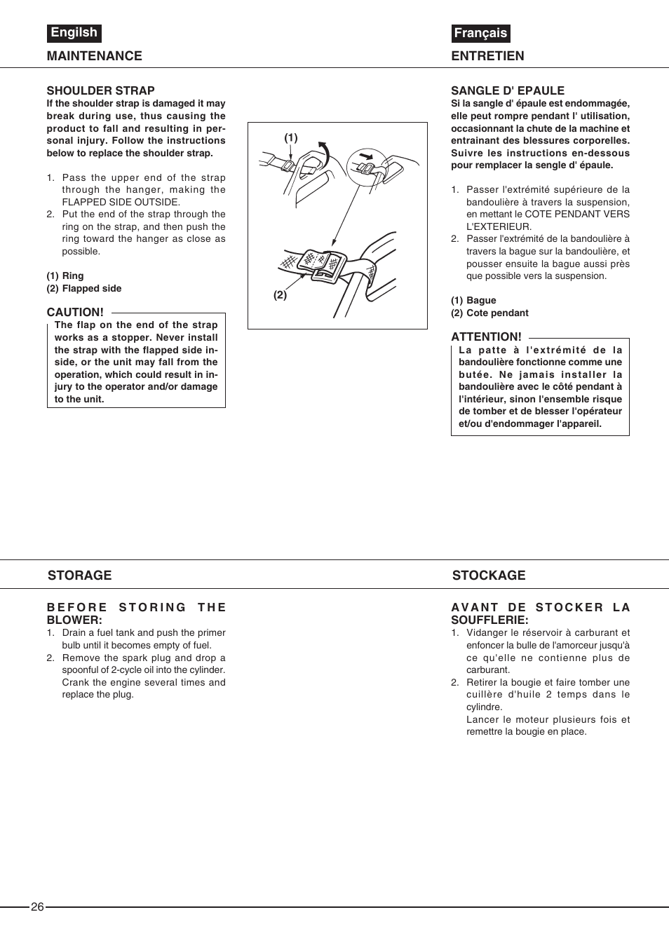 Zenoah EB6200 User Manual | Page 26 / 32