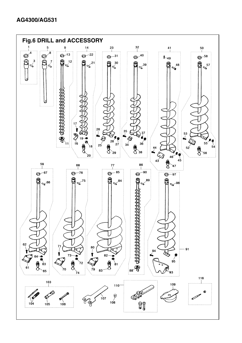 Zenoah POWER AUGER AG531 User Manual | Page 10 / 11