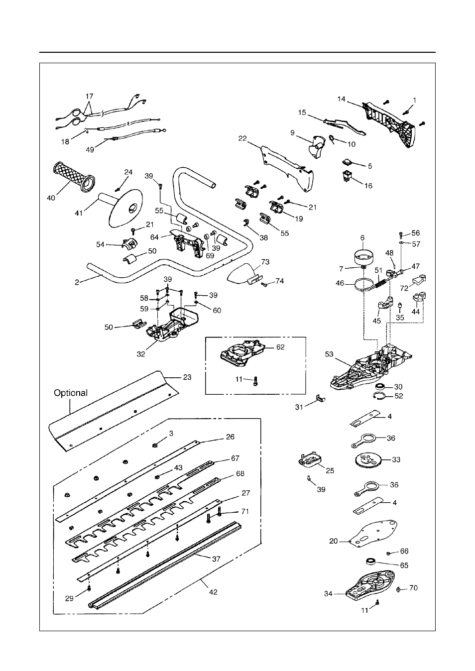 Parts list | Zenoah HT2301 User Manual | Page 26 / 36