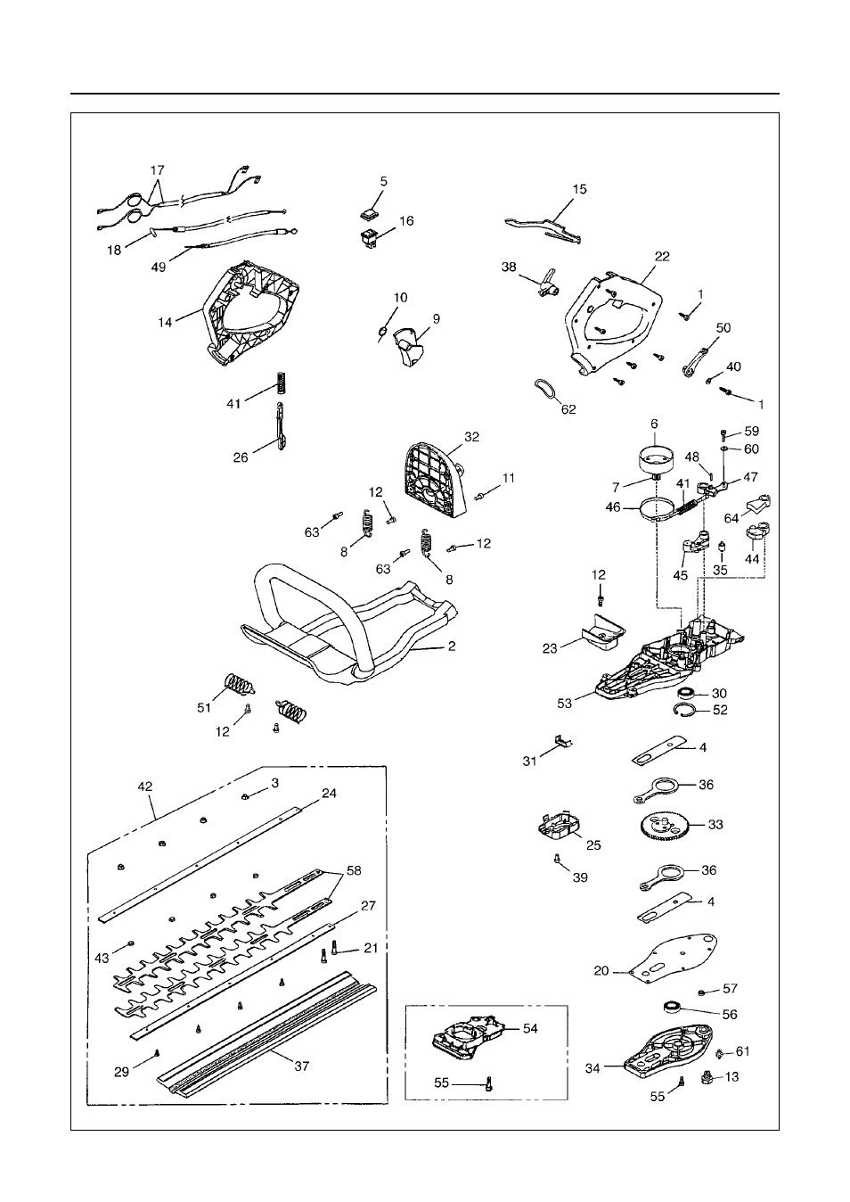 Parts list | Zenoah HT2301 User Manual | Page 30 / 36