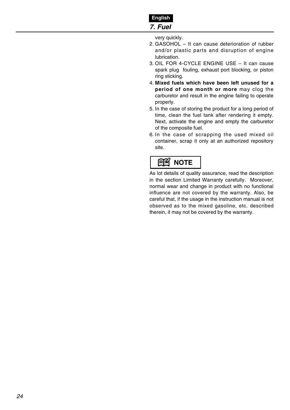 Zenoah TR2300 User Manual | Page 24 / 64