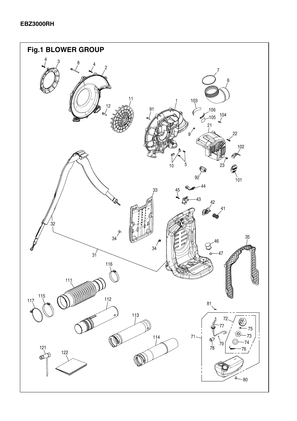 Zenoah EBZ3000RH User Manual | Page 2 / 7