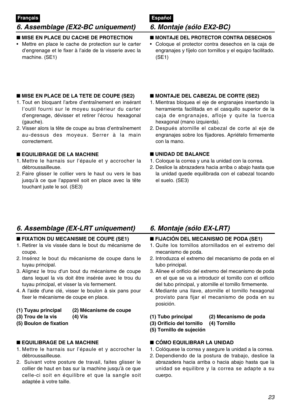 Zenoah EXZ2401S User Manual | Page 23 / 112