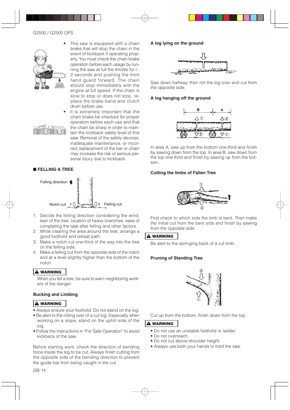 Zenoah G2500 OPS User Manual | Page 14 / 19