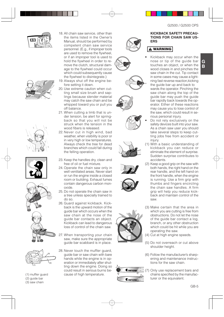 Zenoah G2500 OPS User Manual | Page 5 / 19