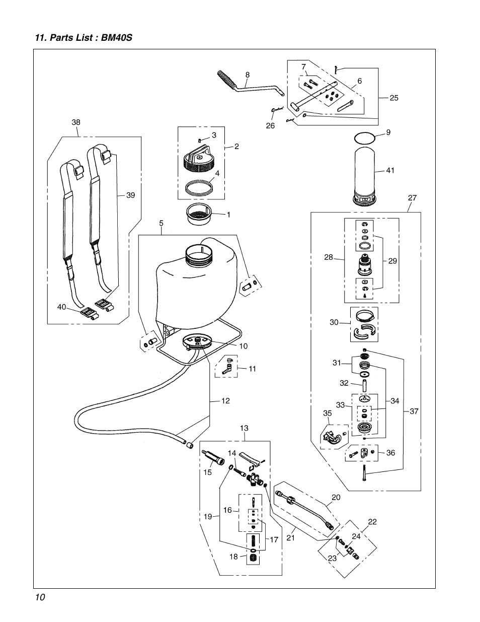 Zenoah BM40S User Manual | Page 10 / 12