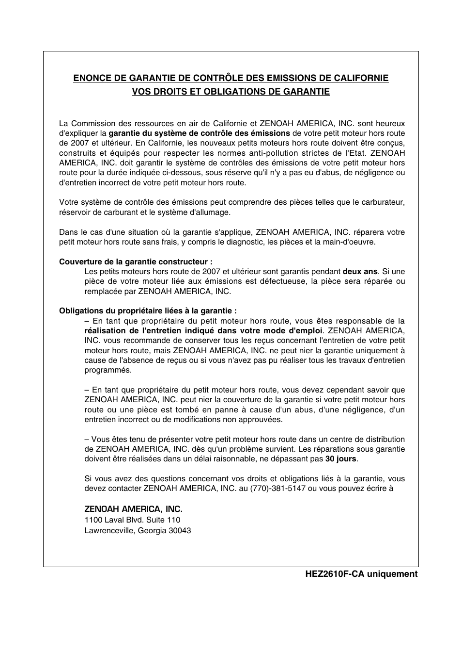 Zenoah HEZ2610F User Manual | Page 51 / 56