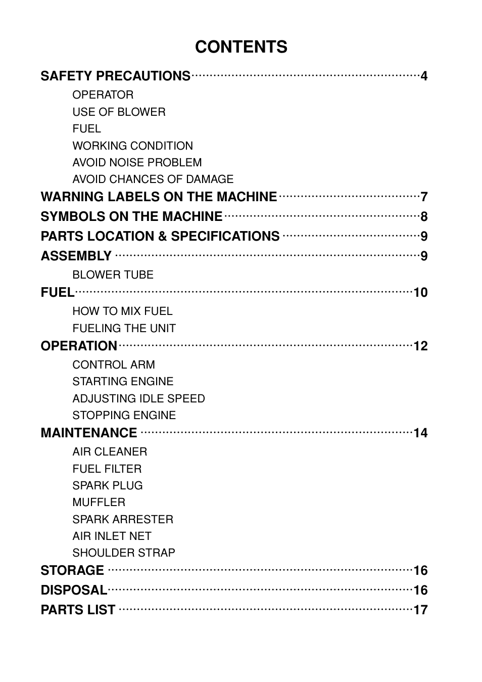 Zenoah EB4401 User Manual | Page 3 / 28