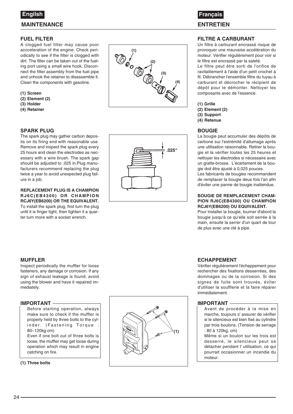 Zenoah EB440 User Manual | Page 24 / 34