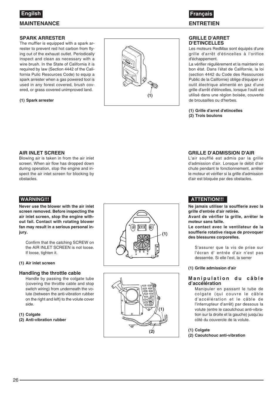 Zenoah EB440 User Manual | Page 26 / 34
