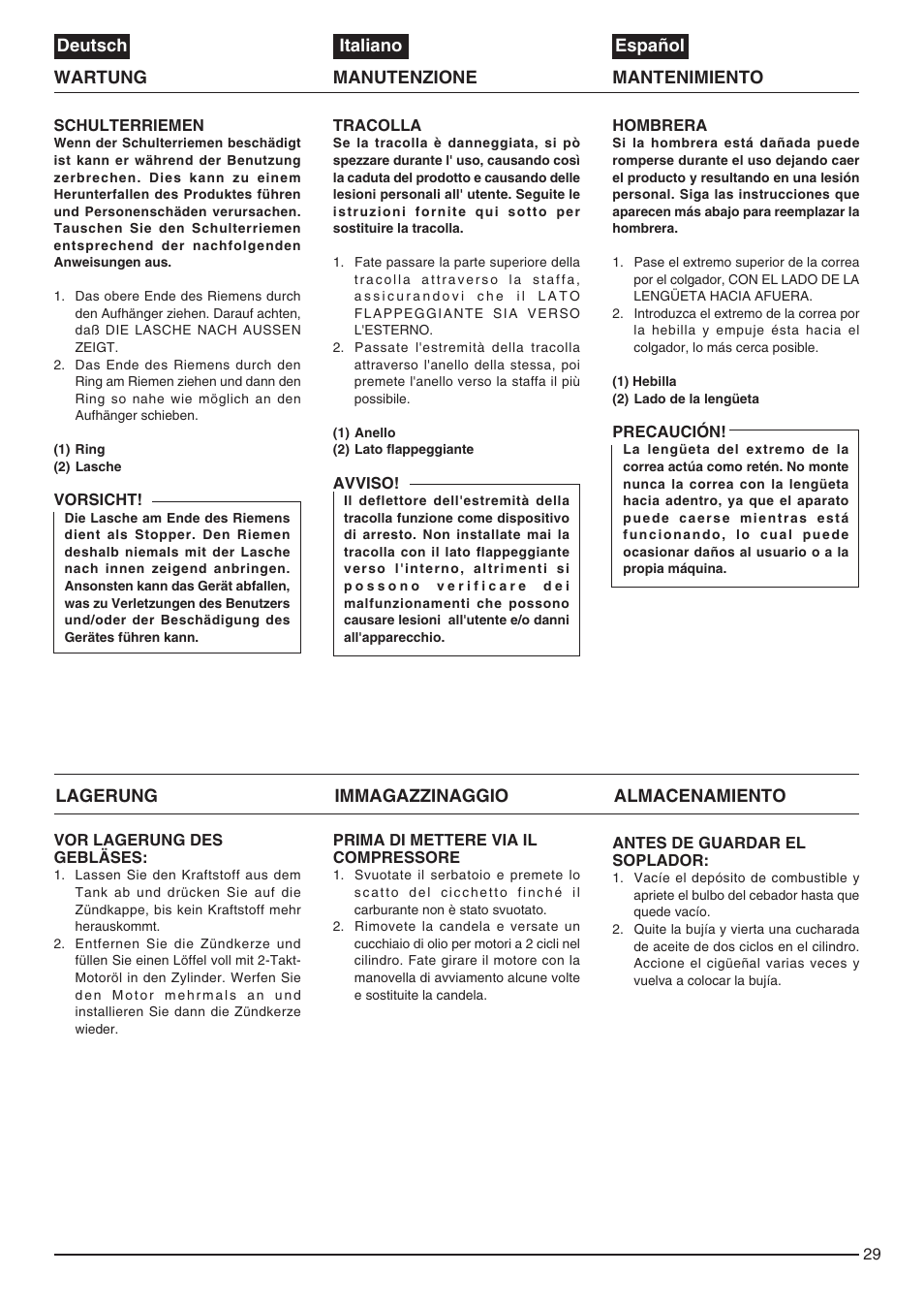 Zenoah EB440 User Manual | Page 29 / 34