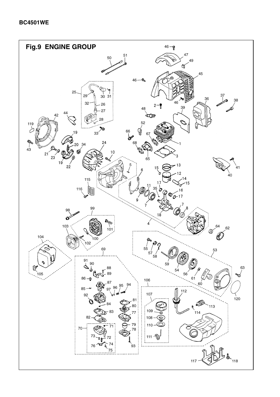 Zenoah BC2311LE User Manual | Page 18 / 19