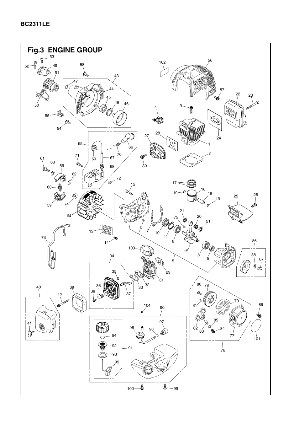 Zenoah BC2311LE User Manual | Page 6 / 19