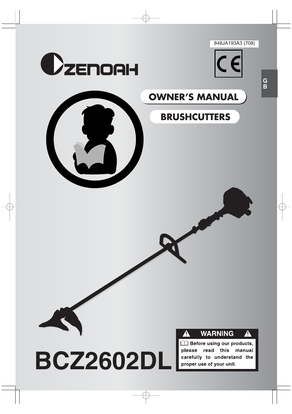 Zenoah BCZ2602DL User Manual | 16 pages