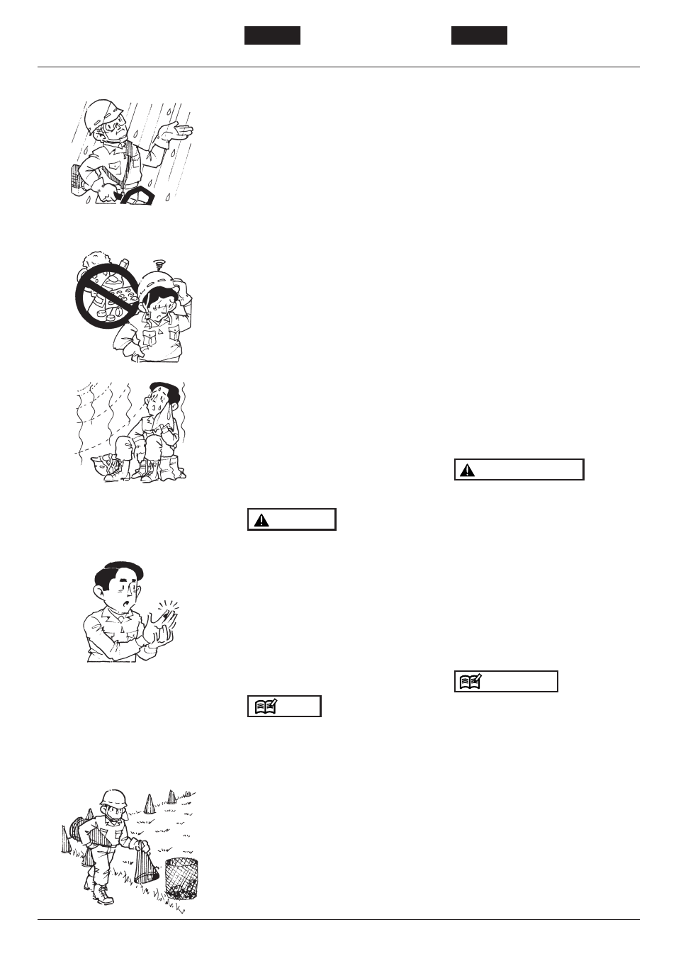 For safe operation 5. consignes de securite | Zenoah SRTZ2600 User Manual | Page 18 / 60