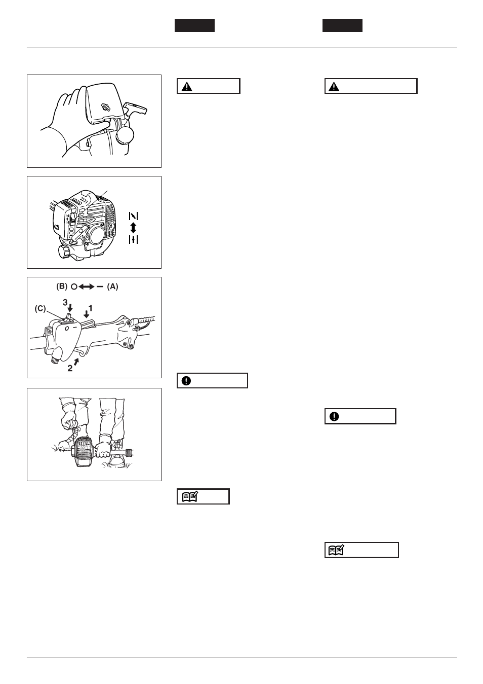 Operation 8. fonctionnement 36 | Zenoah SRTZ2600 User Manual | Page 36 / 60