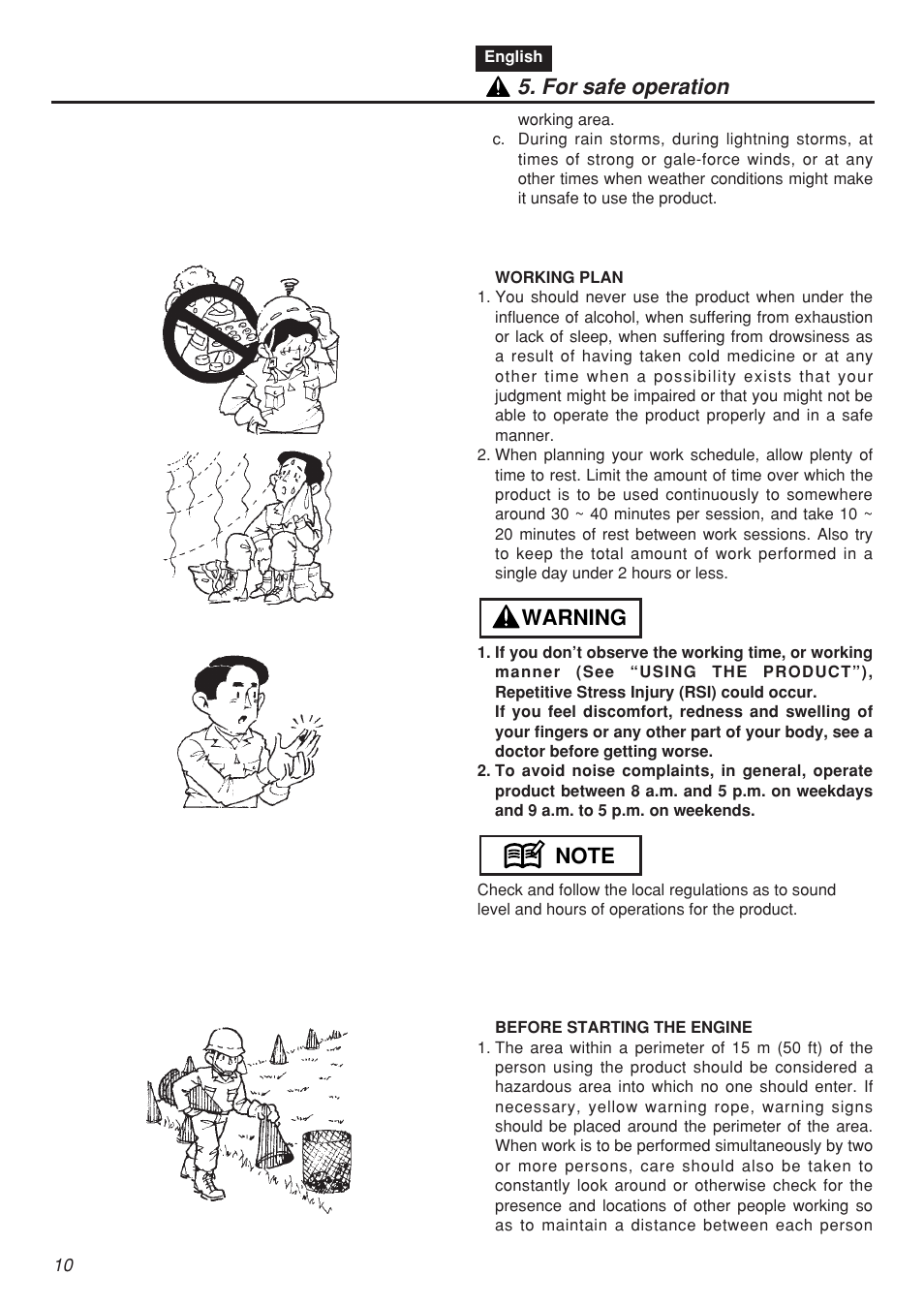 Zenoah CHTZ2401 User Manual | Page 10 / 54