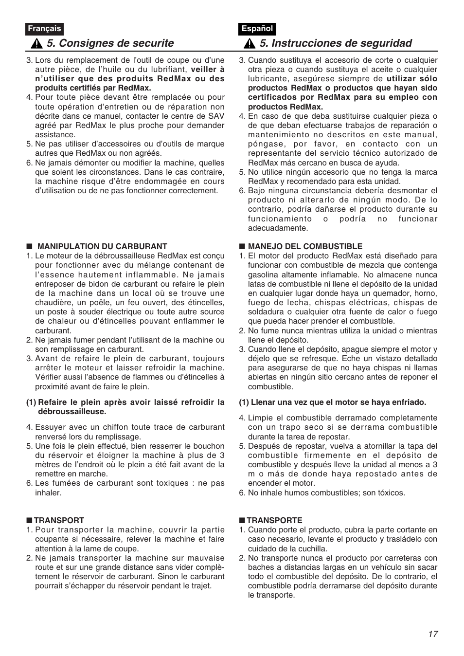 Zenoah HT2200 User Manual | Page 17 / 56