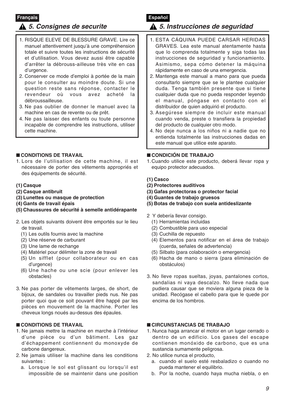 Zenoah HT2200 User Manual | Page 9 / 56