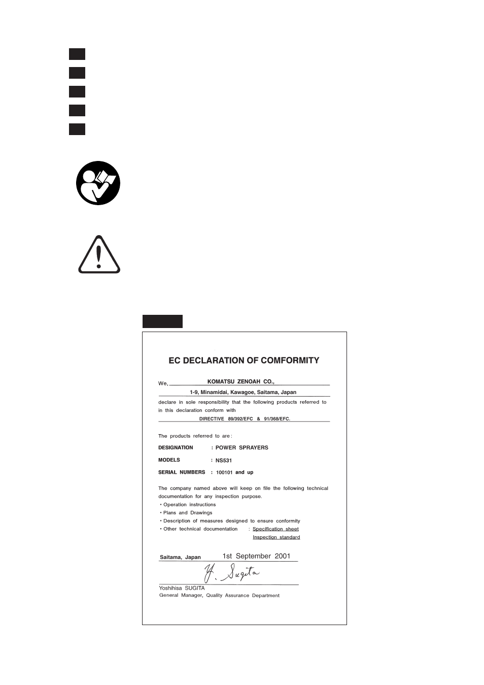 Zenoah NS531 User Manual | Page 2 / 54