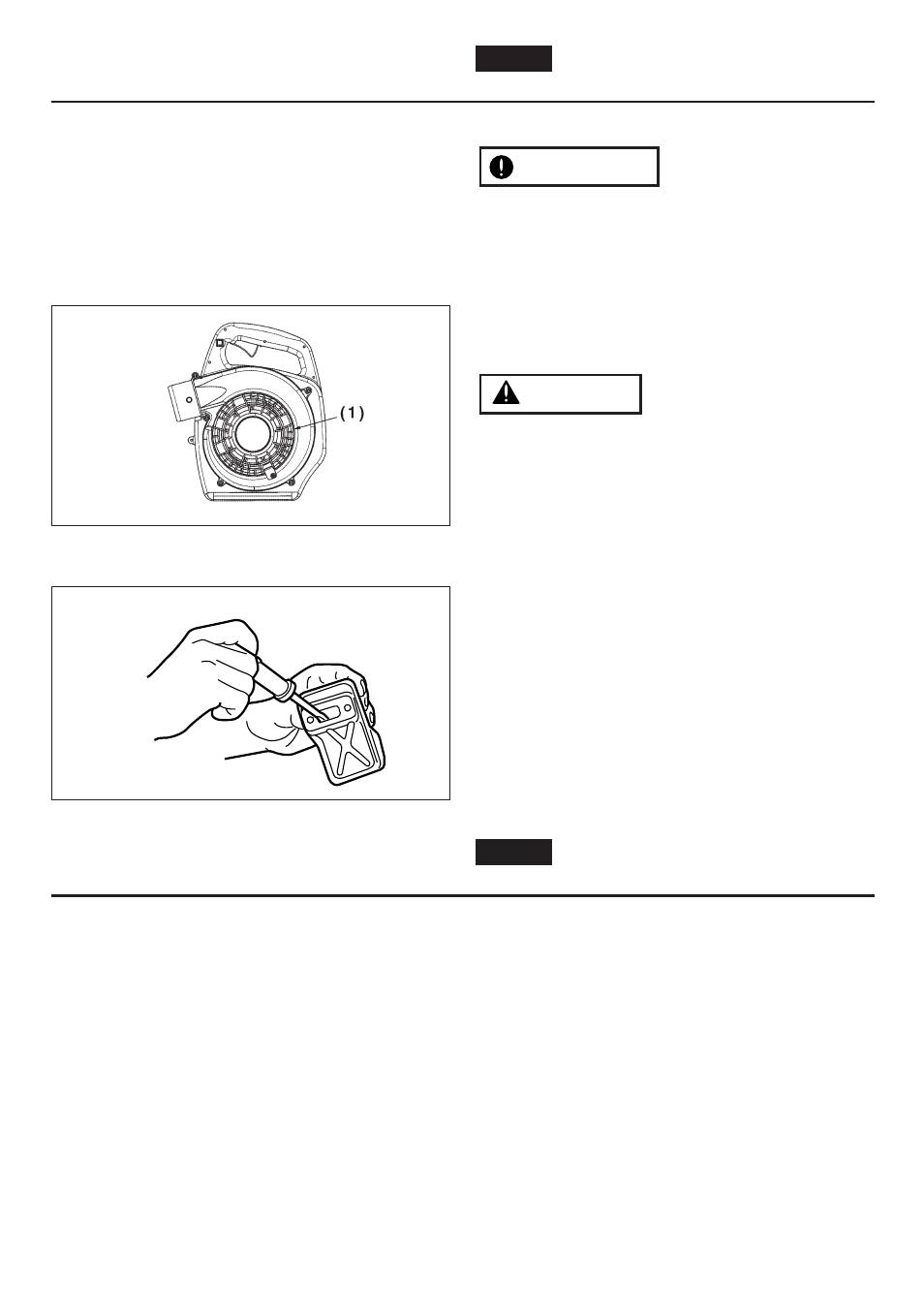 Maintenance, Warning important, Storage | Zenoah HB250 User Manual | Page 36 / 47