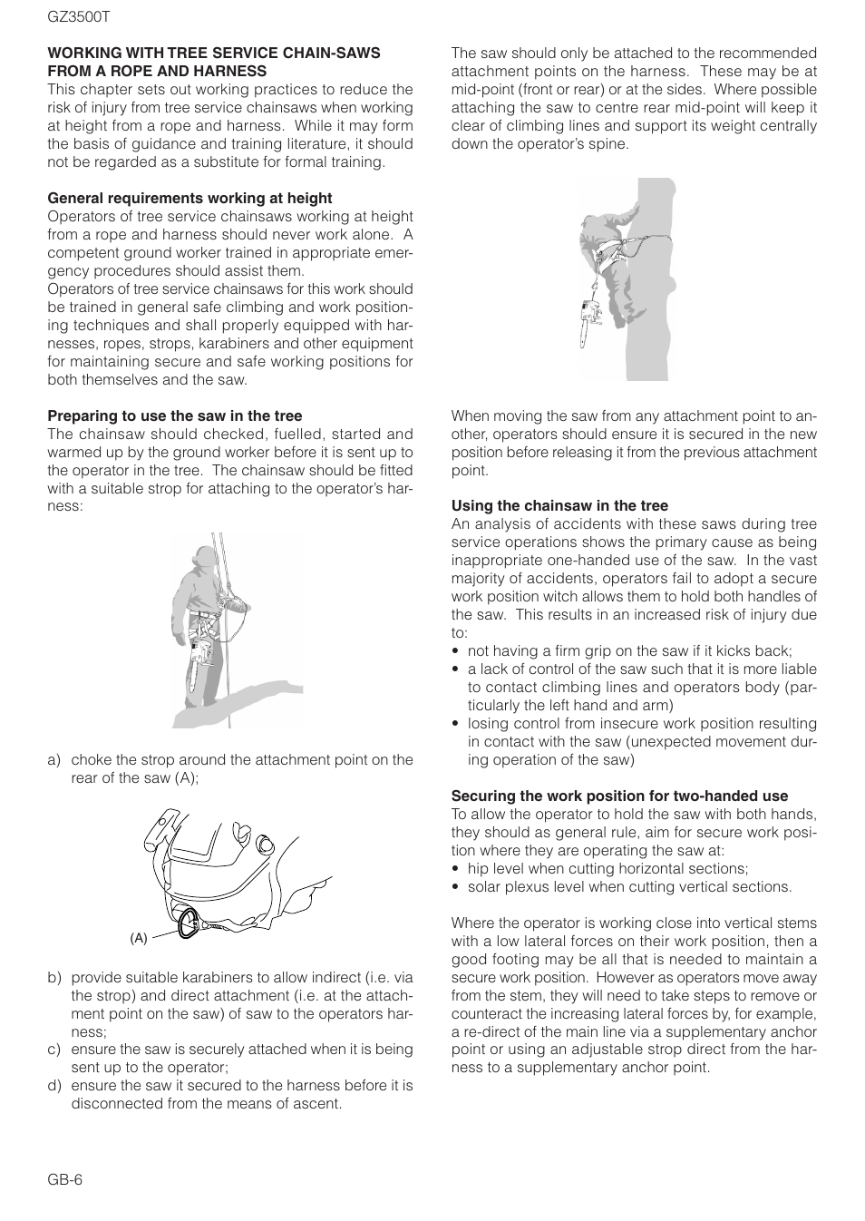 Zenoah GZ3500T User Manual | Page 6 / 18