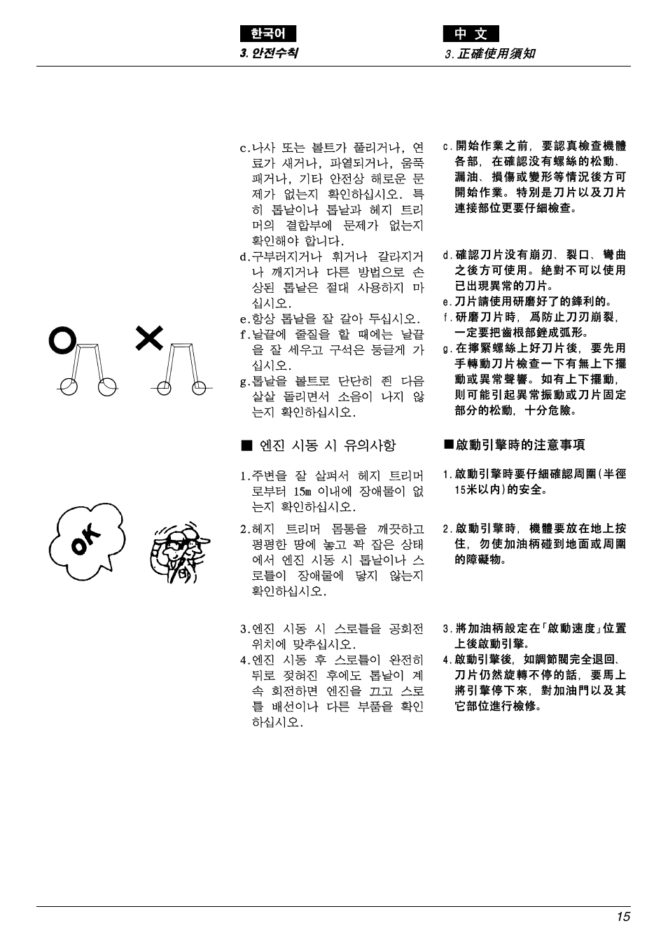 Zenoah EHT601D User Manual | Page 15 / 40