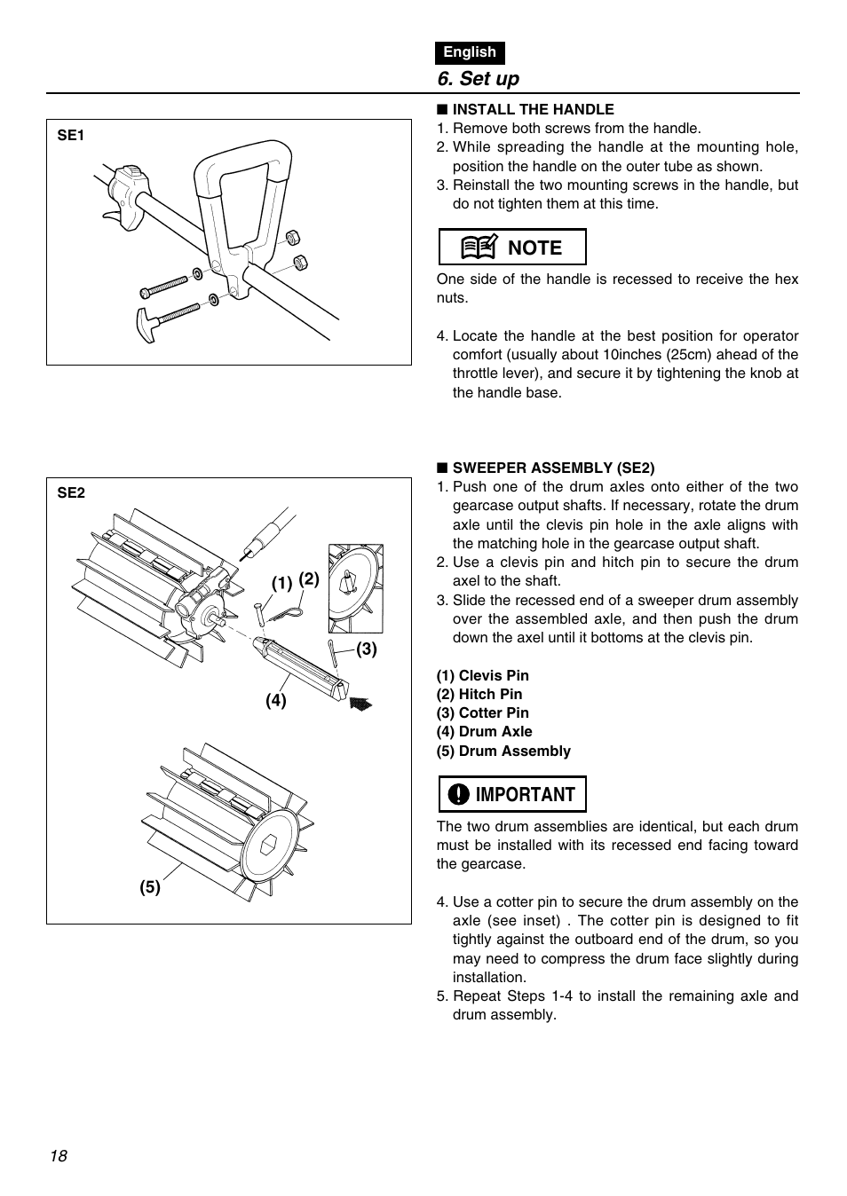 Set up | Zenoah RMNBZ2601 User Manual | Page 18 / 64