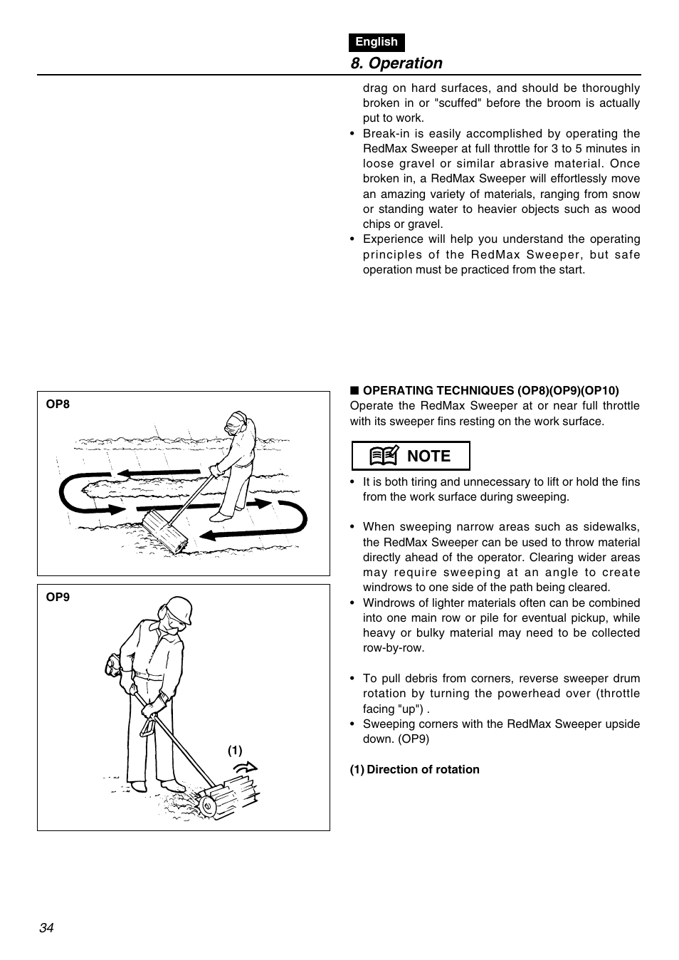 Operation | Zenoah RMNBZ2601 User Manual | Page 34 / 64