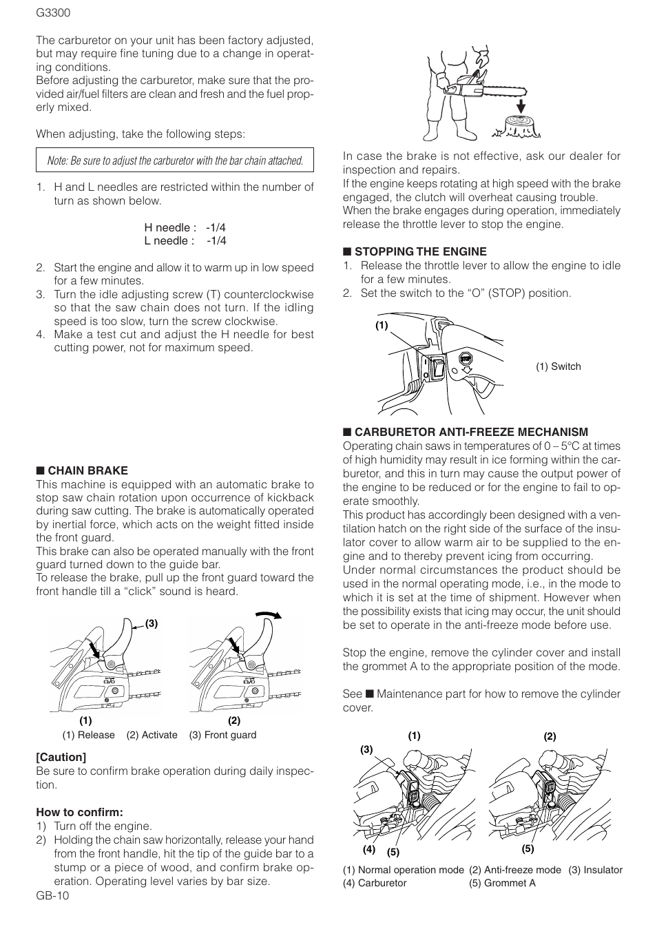 Zenoah G3300 User Manual | Page 10 / 16