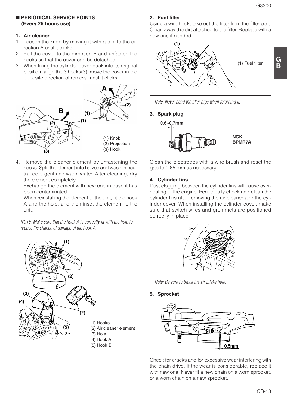 Zenoah G3300 User Manual | Page 13 / 16