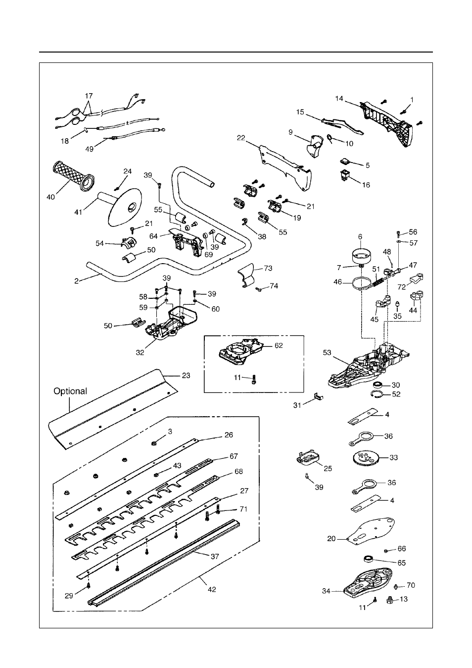 Parts list | Zenoah CHT2301  FR User Manual | Page 26 / 36