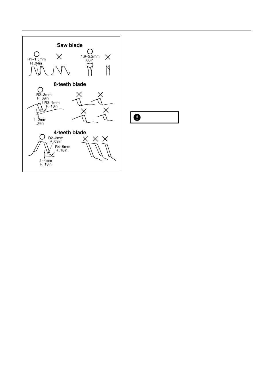 Optional blade usage | Zenoah BCX2600S User Manual | Page 33 / 42