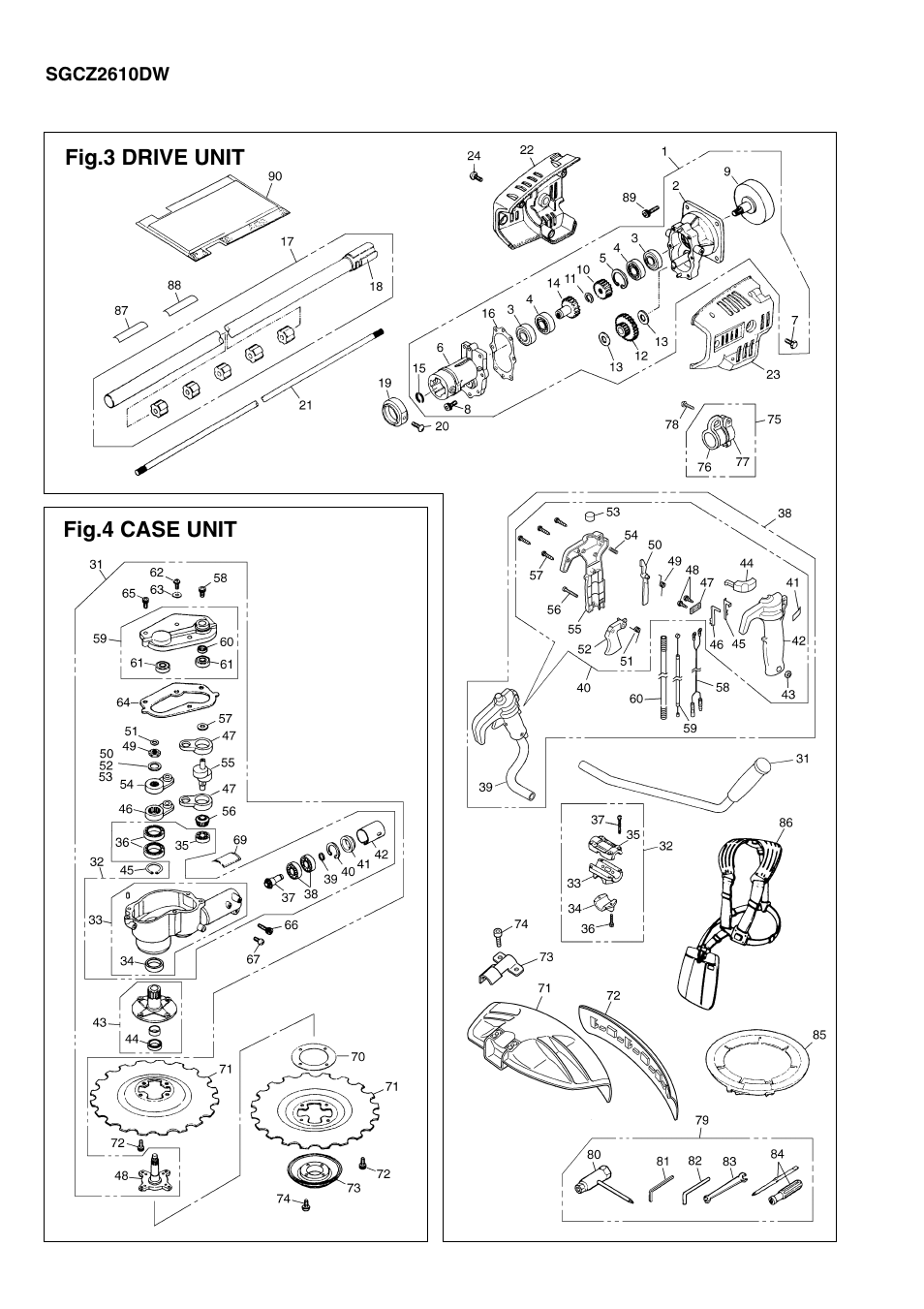 Zenoah SGCZ2610DW User Manual | Page 4 / 7