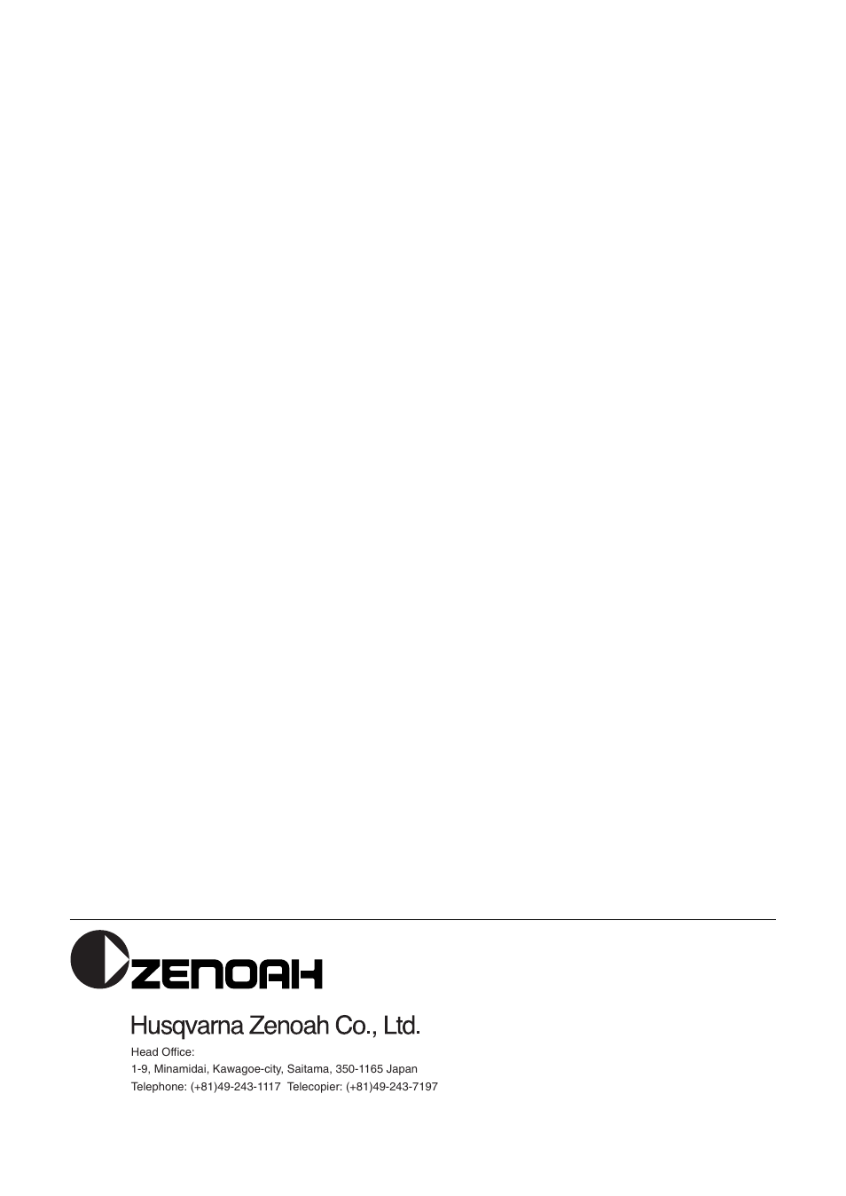 Zenoah STANDARD CUTTER STEEL-BLADE BC4500DW User Manual | Page 12 / 12