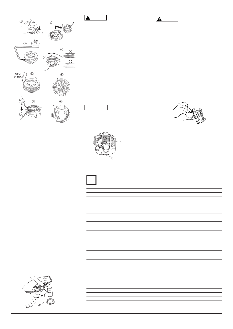 Specifications | Zenoah BCZ3000DL User Manual | Page 4 / 4