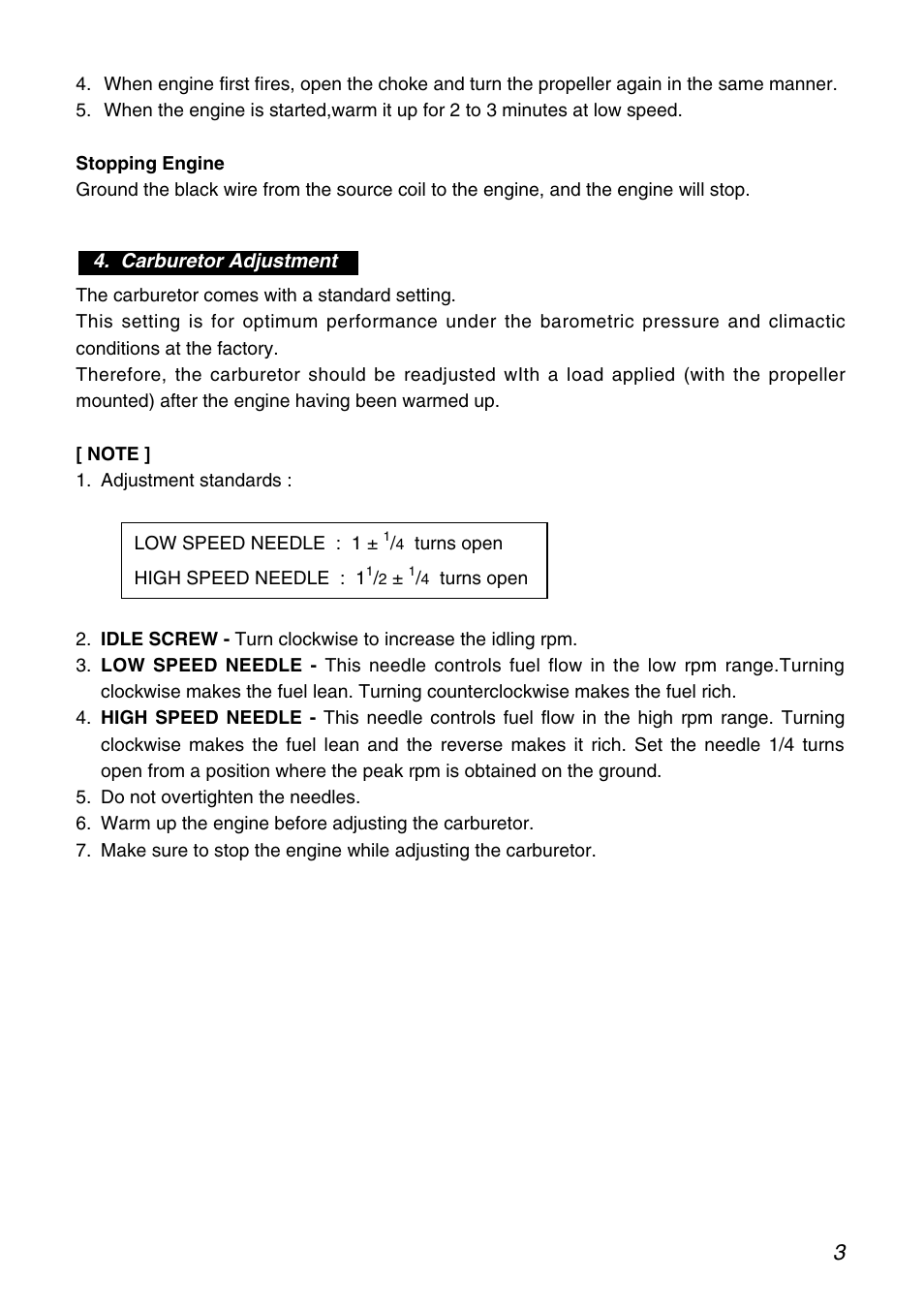 Zenoah G380PU User Manual | Page 3 / 8