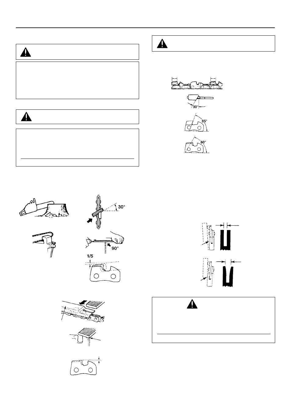 Maintenance of saw chain and guide bar | Zenoah G3300EZ User Manual | Page 14 / 16