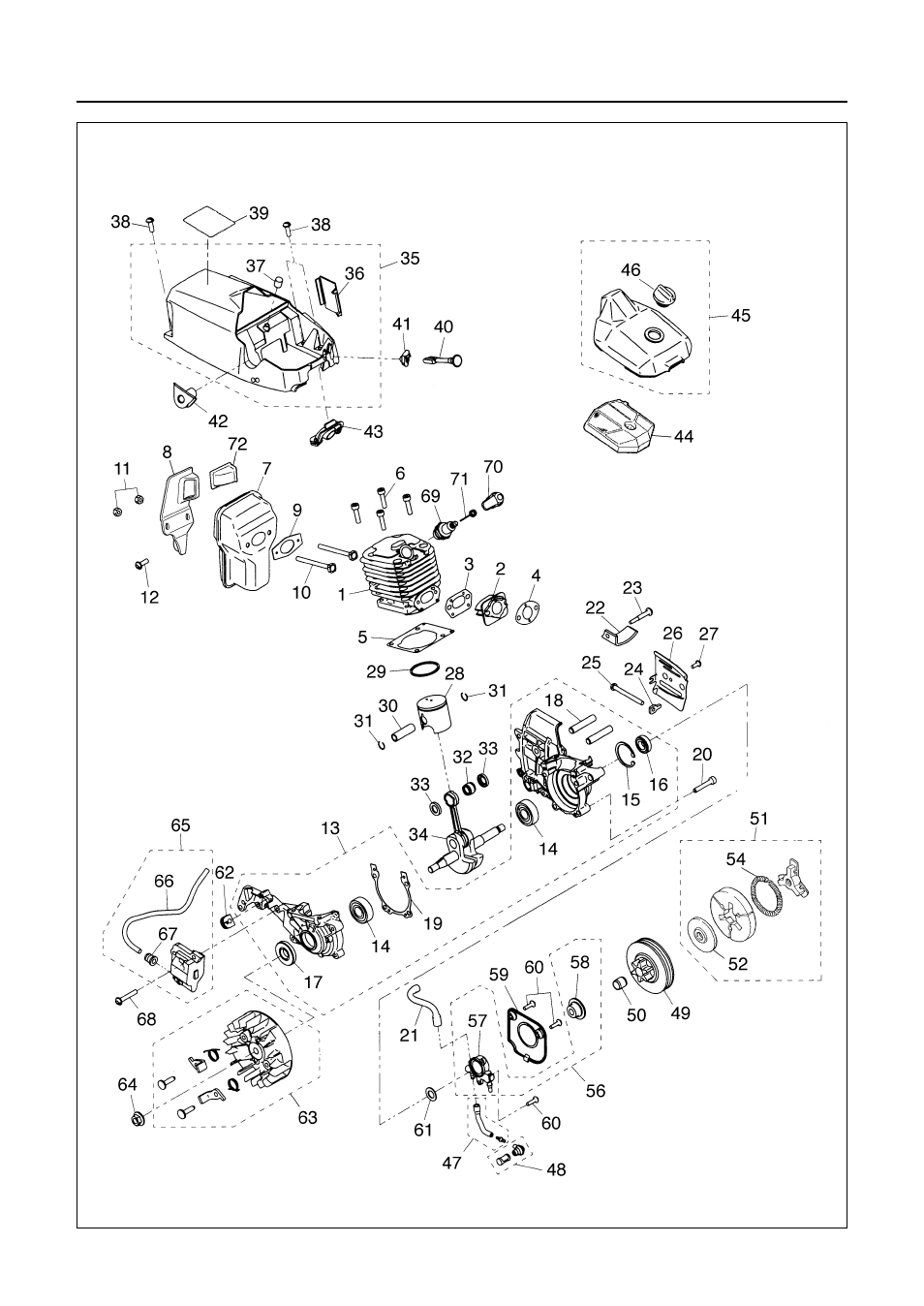 Parts list | Zenoah G3800AVS User Manual | Page 28 / 36